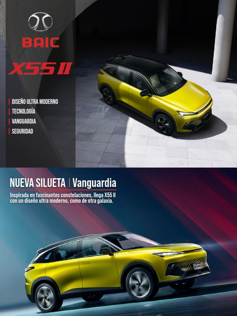 Brochure BAIC X55 II Luxury | PDF | Coche | Vehículos de ruedas