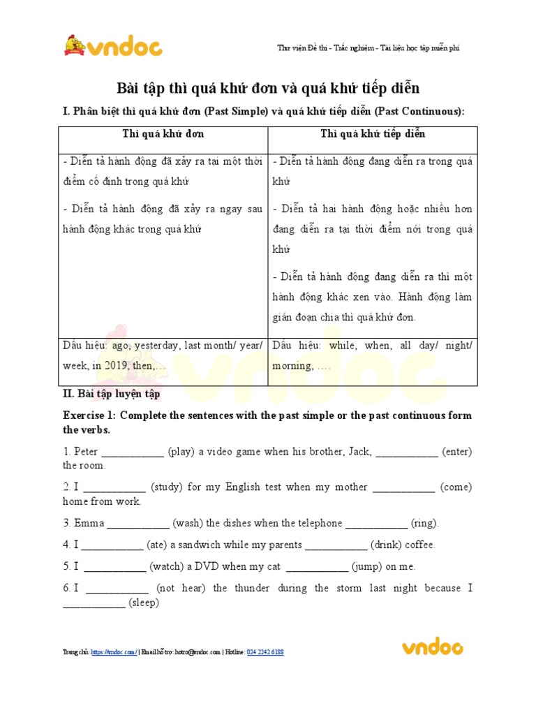 Bai tap thi qua khu don va qua khu tiep dien pdf