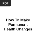 How To Make Permanent Health Changes