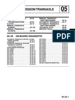 Transmission/Transaxle: 05-02 On-Board Diagnostic