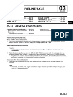 Driveline/Axle: 03-10 General Procedures