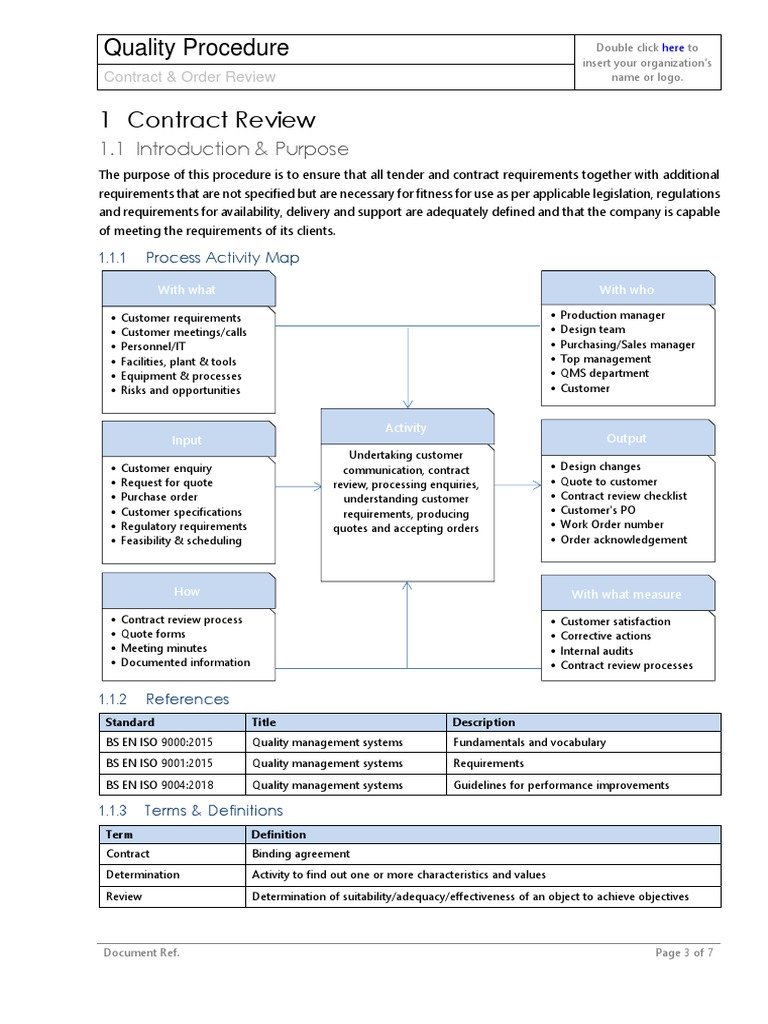 Contract Review Turtle Diagram | PDF | Quality Management System ...