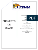 Proyecto DE Clase: Universidad Cristiana Evangélica Nuevo Milenio