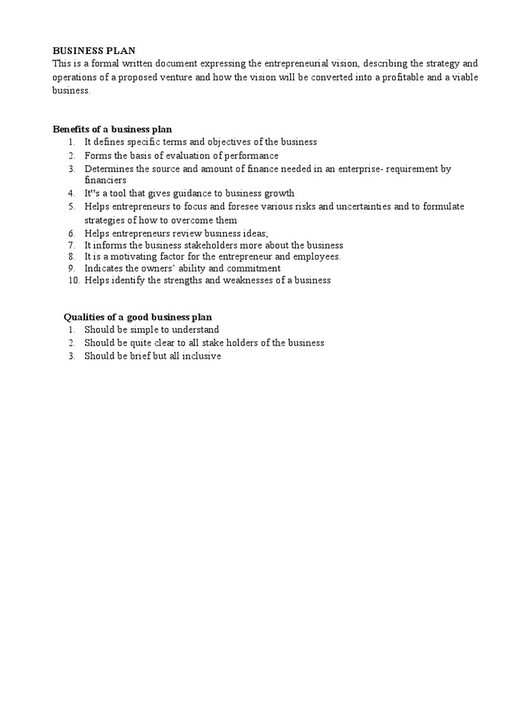 business-plan-notes-pdf-entrepreneurship-business-plan