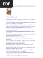 A ÁGUA NOSSA DE CADA DIA interp de texto