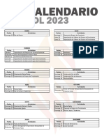 ' Calendario FDL 2023