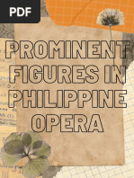 Prominient Figures in Philippine Opera