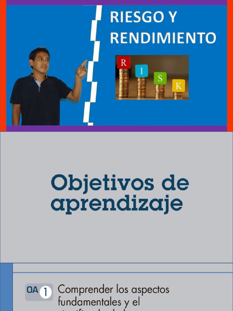 Riesgo y rendimiento en inversiones | PDF | Desviación Estándar ...