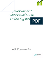 Government Microeconomic Intervention