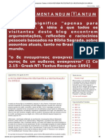 Ad Argumentandum Tantum_ A NOVA REFORMA PROTESTANTE E A RESTAURAÇÃO DA IGREJA