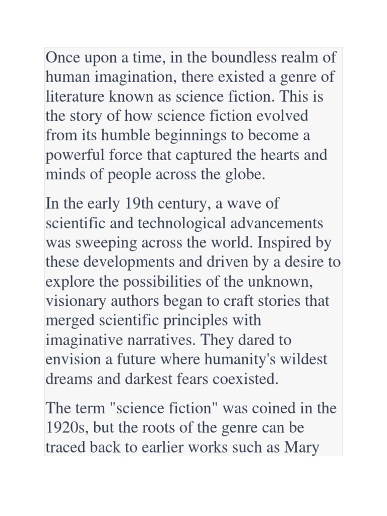 Science Fiction PDF Science Fiction Science