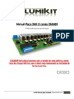 Manual Placa DMX 8 Canais Dimmer (BR)