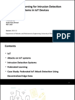 Federated Learning For Intrusion Detection Systems in IoT Devices