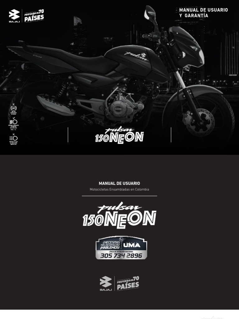 MU-Pulsar-150-NEON-2022.2 | PDF | Motocicleta | Embrague