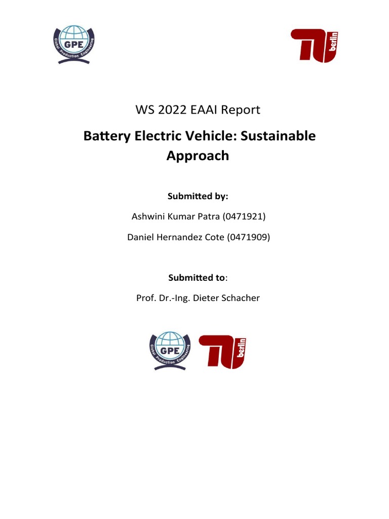 Electric Vehicle Battery | PDF | Lithium Ion Battery | Electric Vehicle