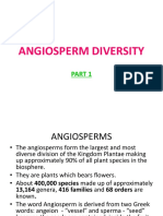 Lecture 7 - Angiosperm Diversity