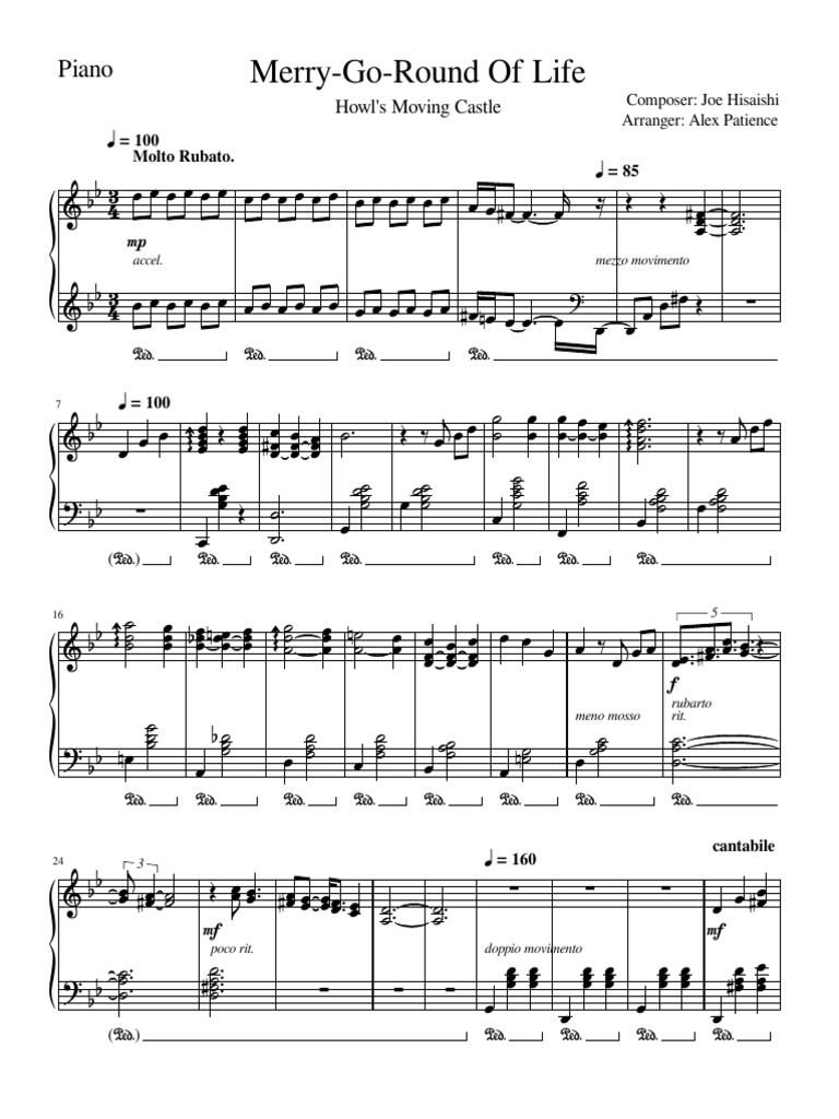 HOWL S MOVING CASTLE PIANO TUTORIAL visual data 8