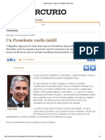 El Mercurio - Com - Blogs - Un Presidente Vuelto Inútil