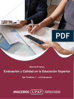 Eje Temático 1 - La Evaluación