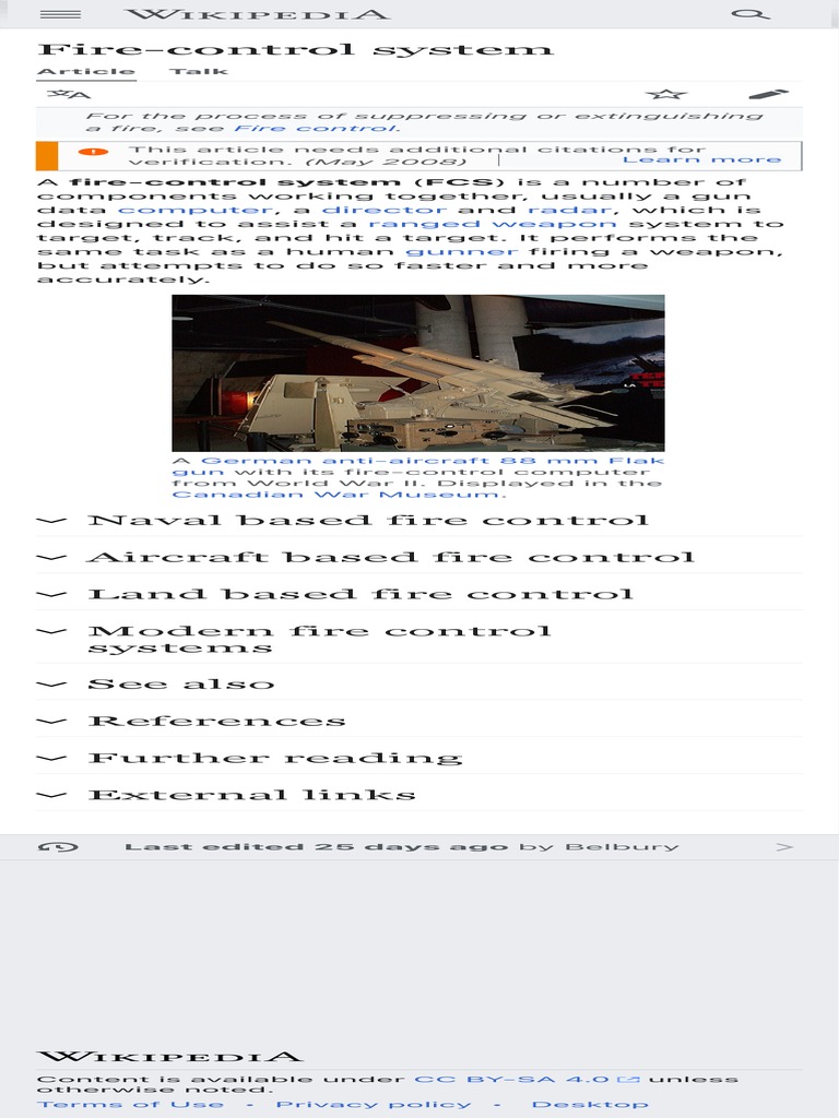 Fire-Control Systems Overview | PDF