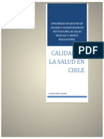 Ensayo Calidad de La Salud en Chile