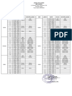 Jadwal Mengajar