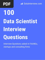 100 Data Scientist Interview Questions by DataInterview 1688929352