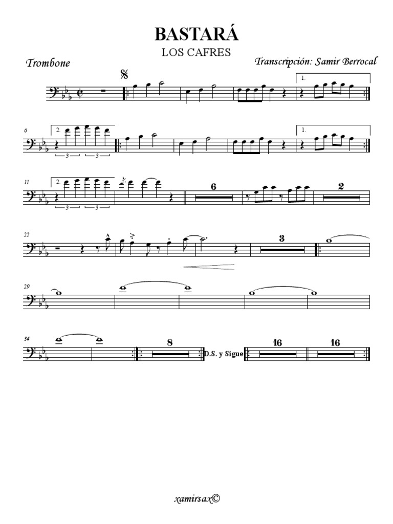 Bastara Trombone 1 PDF