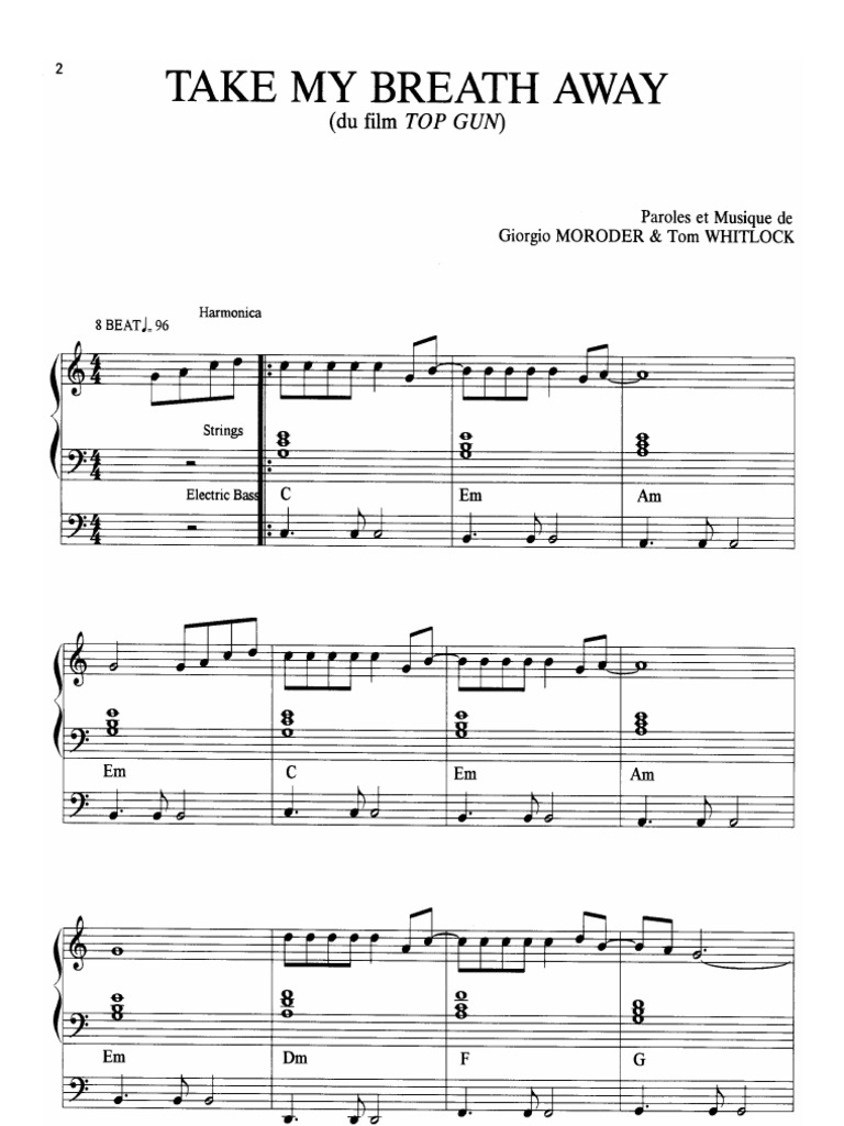 Take My Breath Away Traduzione In Italiano