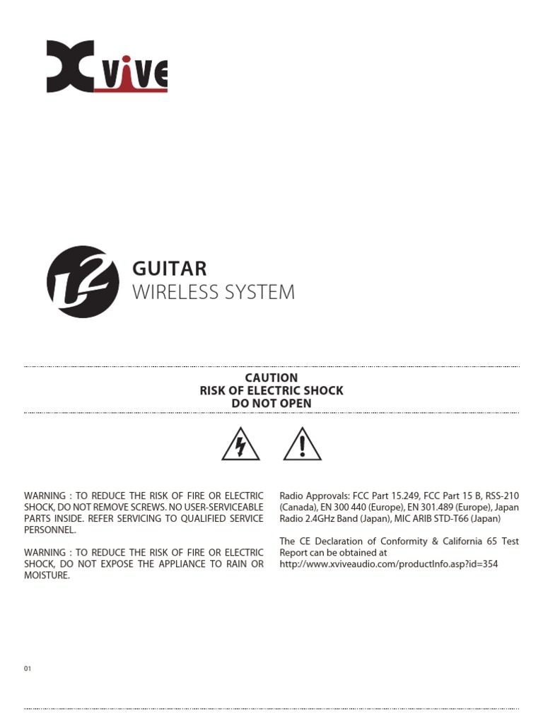 Xvive U2 MANUAL EN V31 20220125 PDF Interference