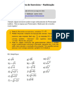 Lista de Exercícios_Radiciação