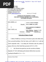 LIBERI v TAITZ (C.D. CA) - 385.0 - DECLARATION of Shirley Waddell In Opposition MOTION to Dismiss Case - gov.uscourts.cacd.497989.385.0