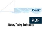 Battery Testing Techniques