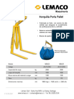 Ficha Horquilla Porta Pallet Lemaco