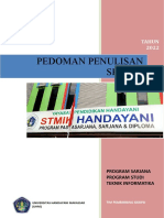 2022.pedoman Penulisan Skripsi STMIK HANDAYANI MAKASSAR Teknik Informatika 1