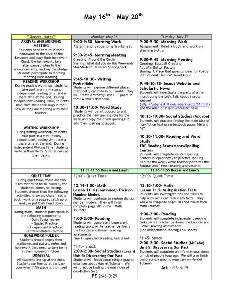 May 16 - May 20 | PDF | Patchwork | Reading (Process)
