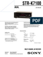 Sony Str-k7100 Ver1.0