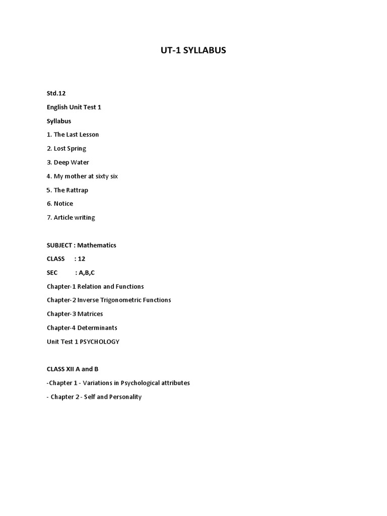 Exercise 9.1 Class 12