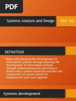 Systems Analysis and Design-INTRODUCTION 2