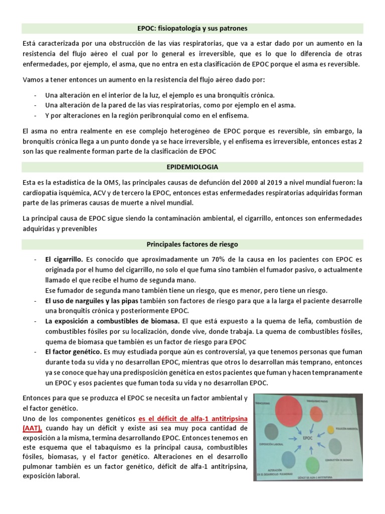 Enfermedad Pulmonar Obstructiva y Restrictiva | Descargar gratis PDF ...