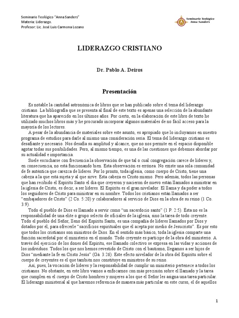 Liderazgo Cristiano Según La Biblia: Claves Para Ser Efectivo – AABB