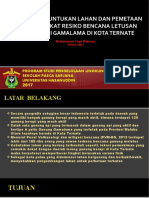 Evaluasi Peruntukan Lahan Dan Pemetaan Zonasi Tingkat Resiko