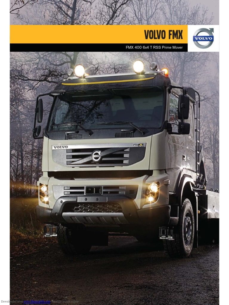 Volvo FMX 400 6x4 Specifications Guide | PDF