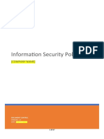 SAQ D All Requirements Information Security Policy Template