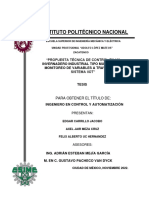 Propuesta Técnica de Control en Un Invernadero Industrial Tipo Multitúnel y Monitoreo de Variable