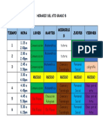 Horario Del 6to B