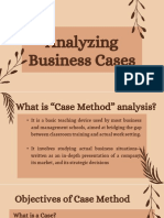 Analyzing Business Cases