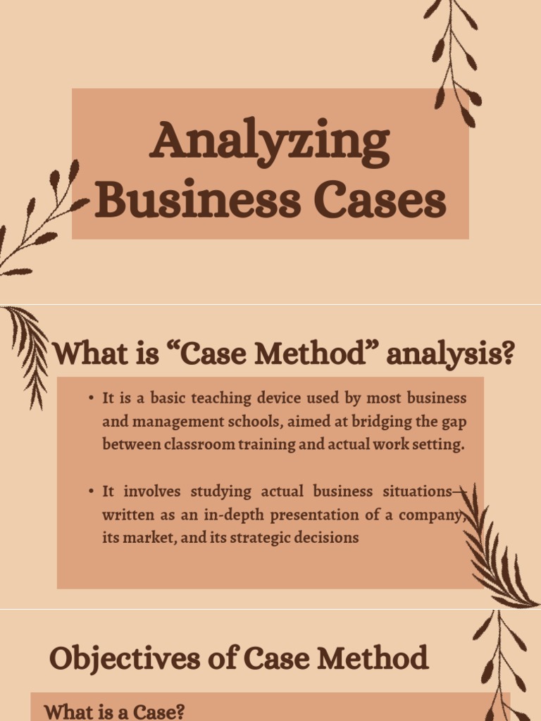 Analyzing Business Cases | PDF | Cognitive Science | Cognition