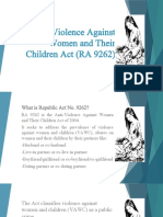 Anti Violence Against Women and Their Children Act RA9262 Rev1