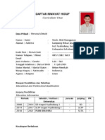 Daftar Riwayat Hidup